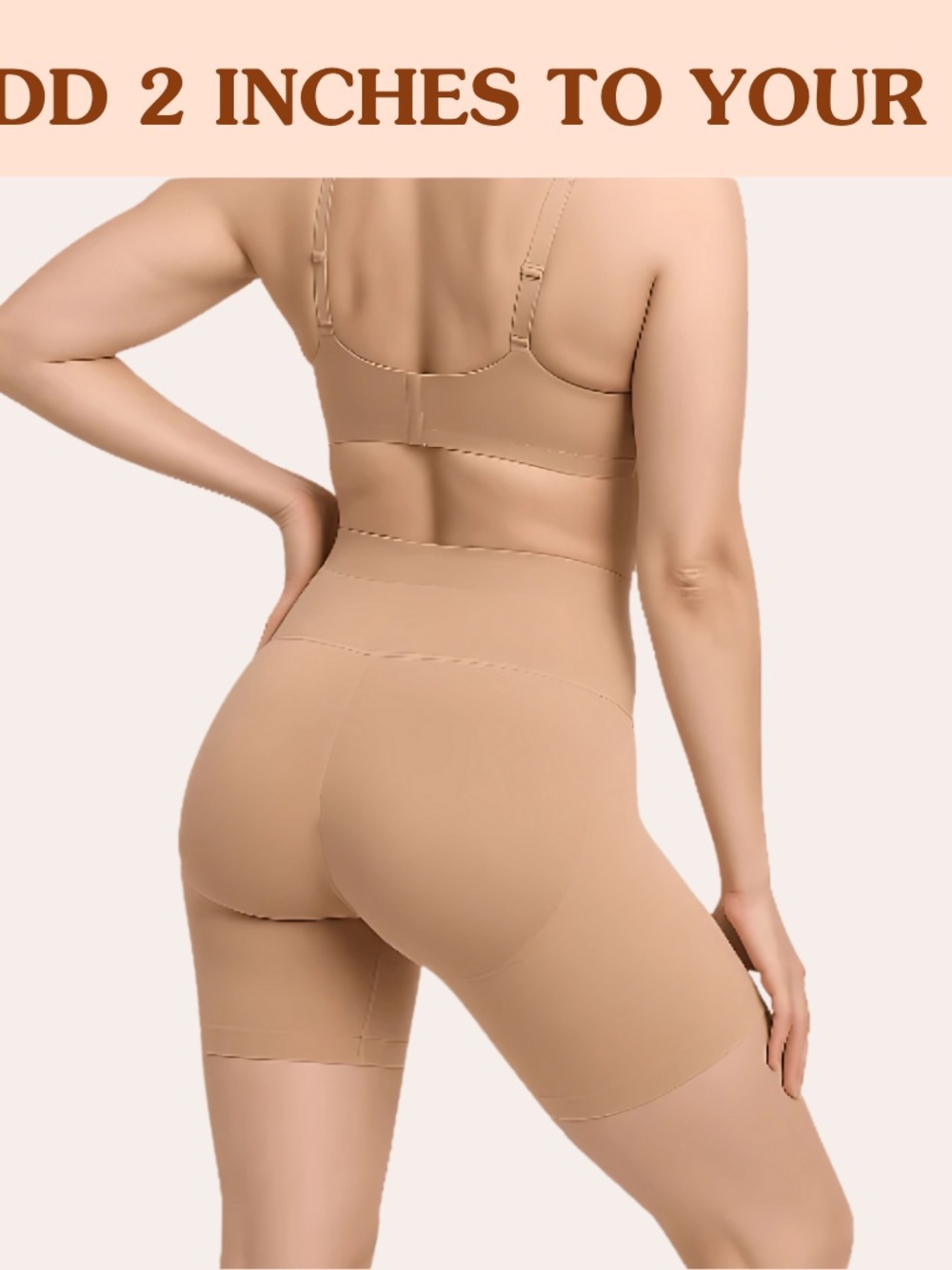 PEACHIES Seamless BOOTY Shaping Short - Nude